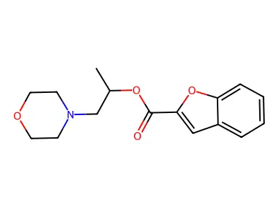 1-(Morpholin-4-yl)propan-2-yl 1-benzofuran-2-carboxylate structure