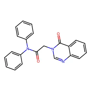2-(4-oxoquinazolin-3-yl)-N,N-diphenylacetamide structure