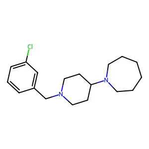 1-[1-(3-Chlorobenzyl)piperidin-4-yl]azepane structure