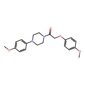 2-(4-Methoxyphenoxy)-1-[4-(4-methoxyphenyl)piperazin-1-yl]ethanone structure