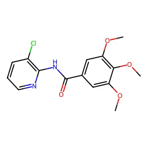 N-(3-chloropyridin-2-yl)-3,4,5-trimethoxybenzamide structure