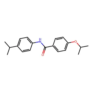 4-propan-2-yloxy-N-(4-propan-2-ylphenyl)benzamide structure