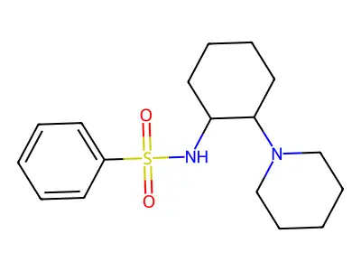 N-(2-Piperidin-1-yl-cyclohexyl)-benzenesulfonamide structure