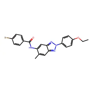 4-bromo-N-[2-(4-ethoxyphenyl)-6-methylbenzotriazol-5-yl]benzamide structure