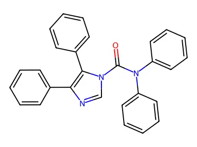 N,N,4,5-tetraphenylimidazole-1-carboxamide structure