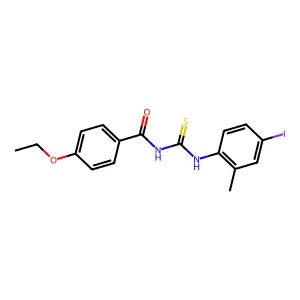 4-ethoxy-N-[(4-iodo-2-methylphenyl)carbamothioyl]benzamide structure
