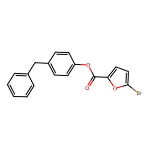 4-Benzylphenyl 5-bromo-2-furoate structure