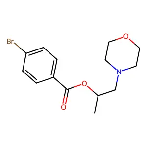 1-(Morpholin-4-yl)propan-2-yl 4-bromobenzoate structure