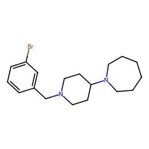 1-[1-(3-Bromobenzyl)piperidin-4-yl]azepane structure