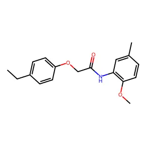 2-(4-ethylphenoxy)-N-(2-methoxy-5-methylphenyl)acetamide structure