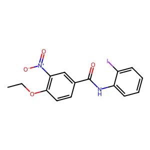 4-ethoxy-N-(2-iodophenyl)-3-nitrobenzamide structure
