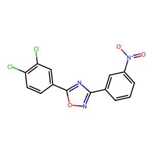 5-(3,4-Dichlorophenyl)-3-(3-nitrophenyl)-1,2,4-oxadiazole structure