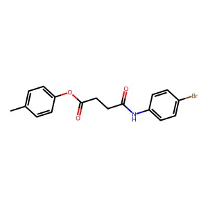 4-Methylphenyl 4-[(4-bromophenyl)amino]-4-oxobutanoate structure