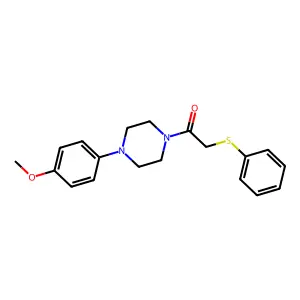 1-[4-(4-Methoxyphenyl)piperazin-1-yl]-2-phenylsulfanylethanone structure