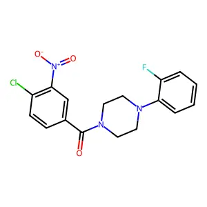 (4-Chloro-3-nitrophenyl)(4-(2-fluorophenyl)piperazin-1-yl)methanone structure