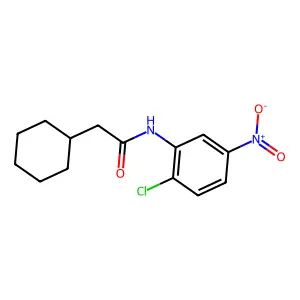 N-(2-chloro-5-nitrophenyl)-2-cyclohexylacetamide structure