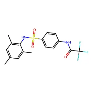2,2,2-trifluoro-N-{4-[(mesitylamino)sulfonyl]phenyl}acetamide structure