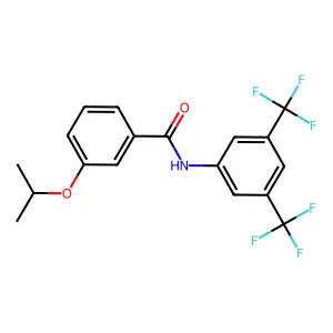 N-[3,5-bis(trifluoromethyl)phenyl]-3-propan-2-yloxybenzamide structure