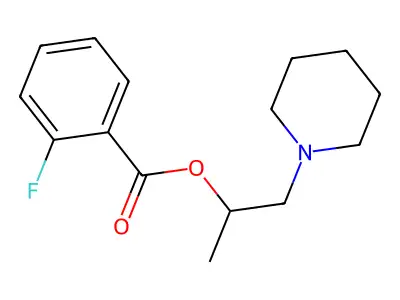 1-(Piperidin-1-yl)propan-2-yl 2-fluorobenzoate structure