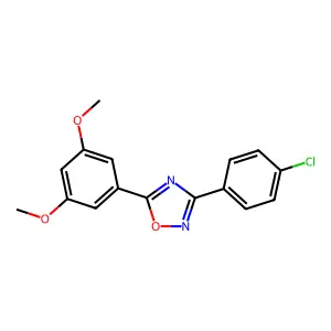 3-(4-Chlorophenyl)-5-(3,5-dimethoxyphenyl)-1,2,4-oxadiazole structure