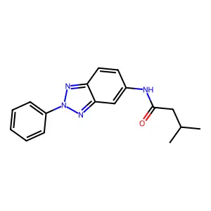 3-methyl-N-(2-phenylbenzotriazol-5-yl)butanamide structure