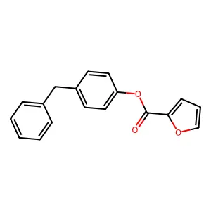 4-Benzylphenyl 2-furoate structure