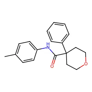 N-(4-甲基苯基)-4-苯基噁烷-4-甲酰胺 structure