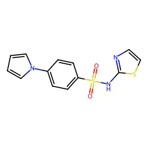 4-(1H-pyrrol-1-yl)-N-1,3-thiazol-2-ylbenzenesulfonamide structure