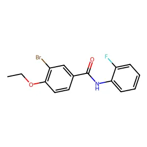 3-bromo-4-ethoxy-N-(2-fluorophenyl)benzamide structure