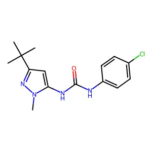 1-(5-Tert-Butyl-2-Methyl-2h-Pyrazol-3-Yl)-3-(4-Chloro-Phenyl)-Urea structure