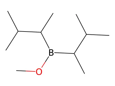 Borinic acid, bis(1,2-dimethylpropyl)-, methyl ester structure