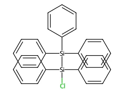 1-Chloro-1,1,2,2,2-pentaphenyldisilane structure