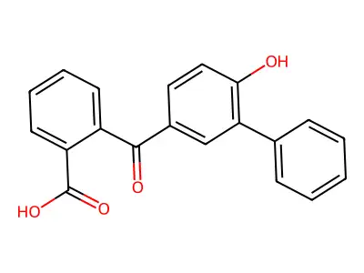 2-(4-羟基-3-苯基苯甲酰基)苯甲酸 structure