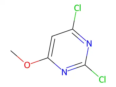 2,4-Dichloro-6-methoxypyrimidine structure