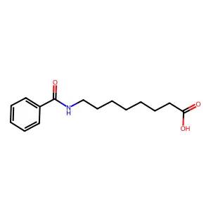8-(苯甲酰氨基)辛酸 structure