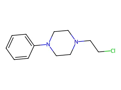 1-(2-Chloroethyl)-4-phenylpiperazine structure