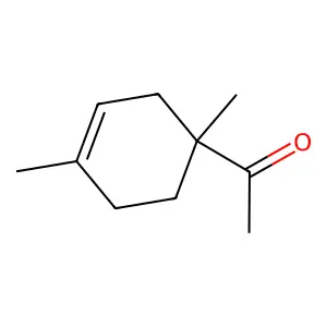 1,4-二甲基-3-环己烯基甲基酮 structure