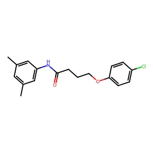 4-(4-chlorophenoxy)-N-(3,5-dimethylphenyl)butanamide structure