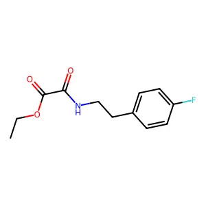 Ethyl 2-((4-fluorophenethyl)amino)-2-oxoacetate structure