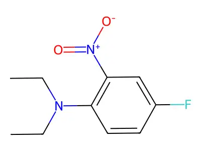 N,N-diethyl-4-fluoro-2-nitroaniline structure