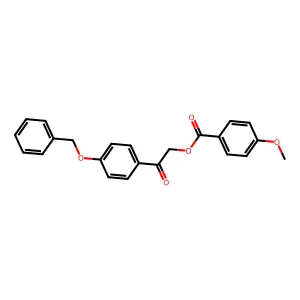 2-[4-(Benzyloxy)phenyl]-2-oxoethyl 4-methoxybenzoate structure