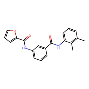 N-{3-[(2,3-dimethylanilino)carbonyl]phenyl}-2-furamide structure