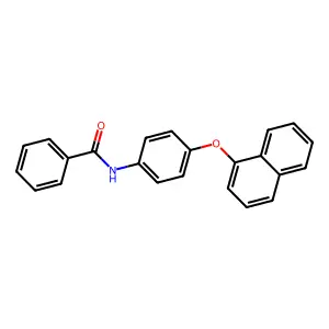 N-(4-naphthalen-1-yloxyphenyl)benzamide structure