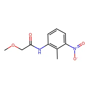 2-methoxy-N-(2-methyl-3-nitrophenyl)acetamide structure