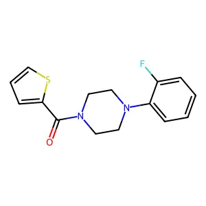 [4-(2-Fluorophenyl)piperazin-1-yl]-thiophen-2-ylmethanone structure