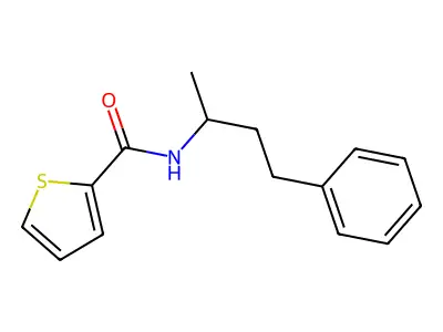 N-(4-phenylbutan-2-yl)thiophene-2-carboxamide structure
