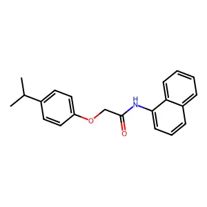 N-naphthalen-1-yl-2-(4-propan-2-ylphenoxy)acetamide structure