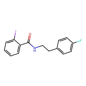 N-[2-(4-fluorophenyl)ethyl]-2-iodobenzamide structure