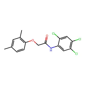 2-(2,4-dimethylphenoxy)-N-(2,4,5-trichlorophenyl)acetamide structure