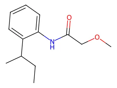 N-(2-sec-butylphenyl)-2-methoxyacetamide structure